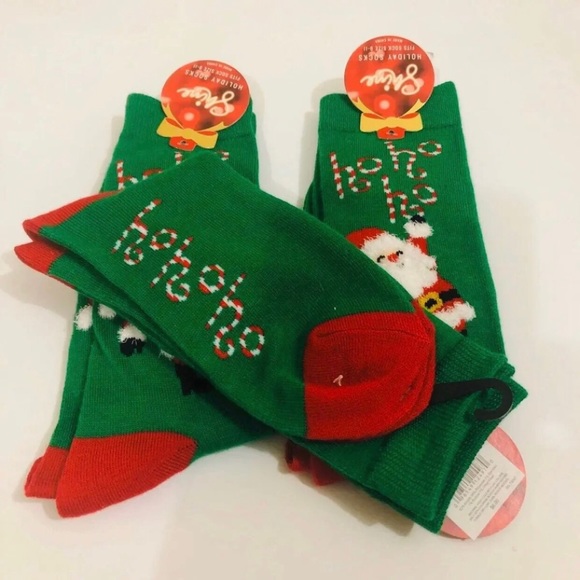 CHRISTMAS NOVELTY SOCKS X 3 - Picture 4 of 5